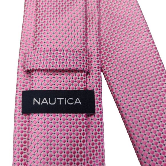 ✨ NWOT Nautica Red Two Tone Tie - Picture 6 of 6